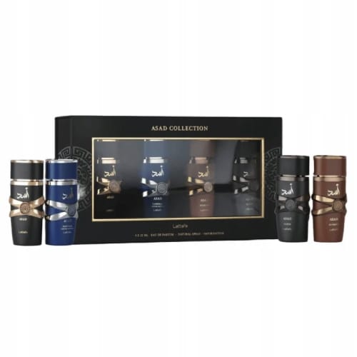 Asad Collection zestaw Lattafa 4 × 25 ml EDP perfumy męskie