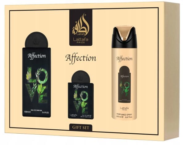 82331776f114e4483eb283dc4520a51c.jpg Affection zestaw Lattafa EDP 100 ml 20 ml i dezodorant 200 ml