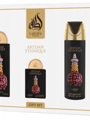 f0f5d3a75f2110350fcdb82840a2d17d.jpg Artisan Ethnique zestaw Lattafa EDP 100 ml 20 ml i dezodorant 200 ml